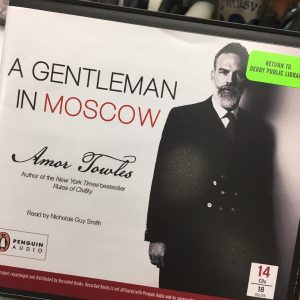 Cover of the book on CD of Amor Towles' "A Gentleman in Moscow"