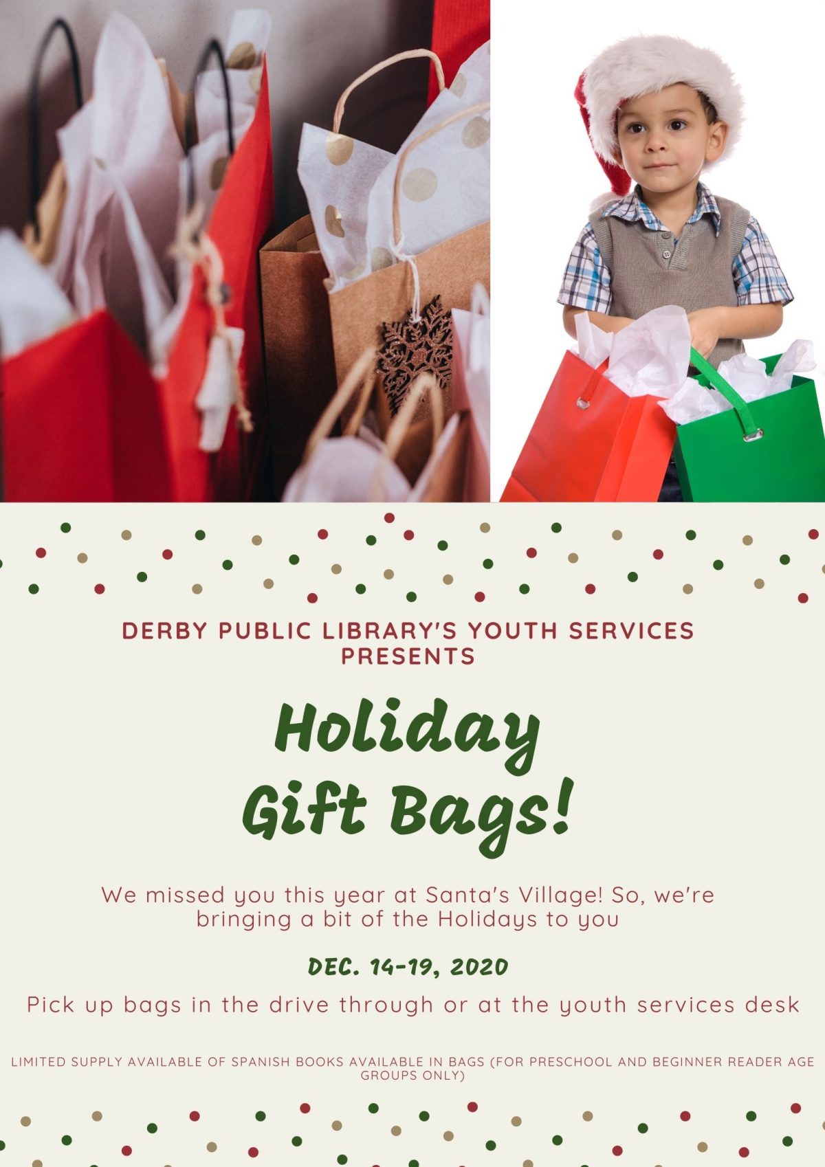 Holiday Bags for Children at the Library